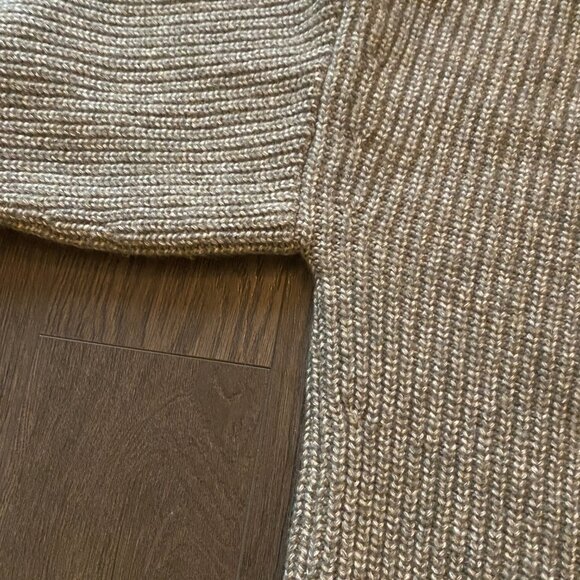 Massimo Dutti Ribbed Knit sweater thick knit turtleneck Italian yarn size small - Picture 7 of 11